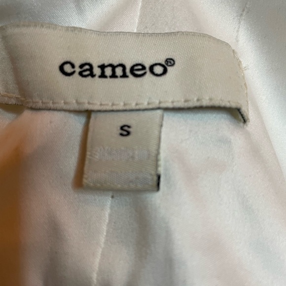 Cameo skirt wool and cotton blend. Deep v cut at back. Size 2. - Picture 3 of 3